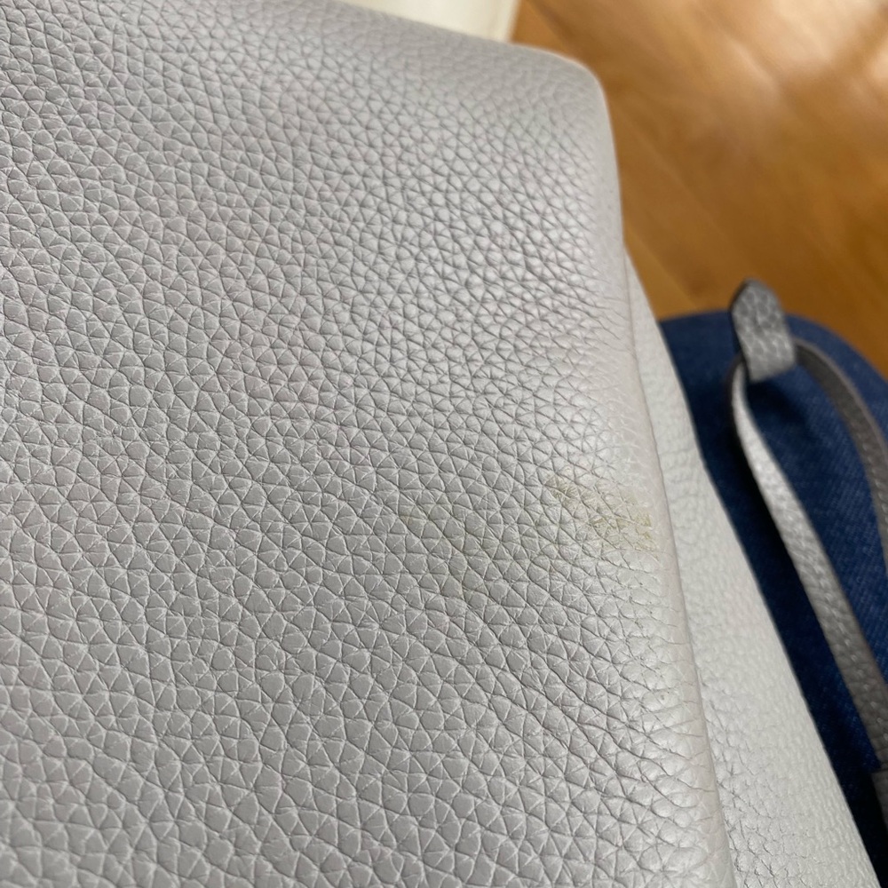 Kate Spade Dumpling Medium Tote Gray Pebbled Leather KL012 Shoulder Bag $499 - Picture 8 of 13